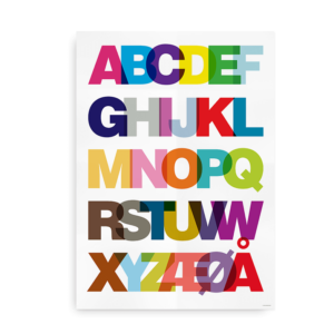 Helvetica Alfabet plakat