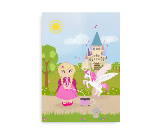 Plakat til piger med respirator og tracheostomi - CCHS Princess blonde - Someone Rare