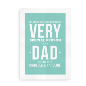 Plakat "Very Special Dad" - oplagt gaveidé til Fars Dag