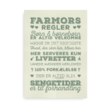 Farmors regler grøn-beige 2