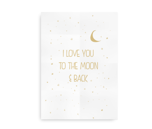 I love you to the moon and back - sand