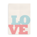 Love Love Love blå-lyserød