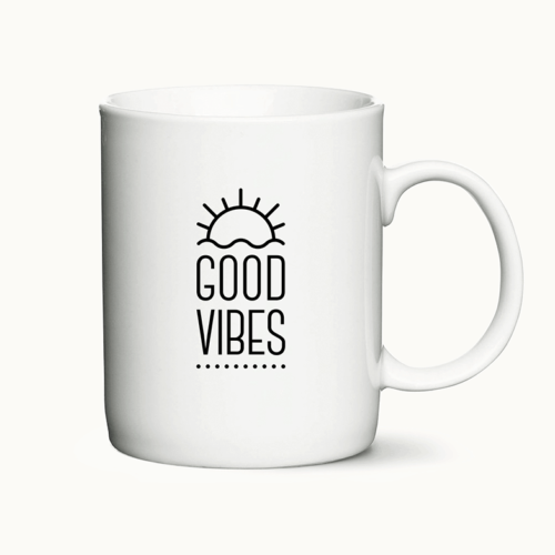Good Vibes - personligt kaffekrus