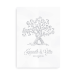 Hjertetræ - bryllupsplakat