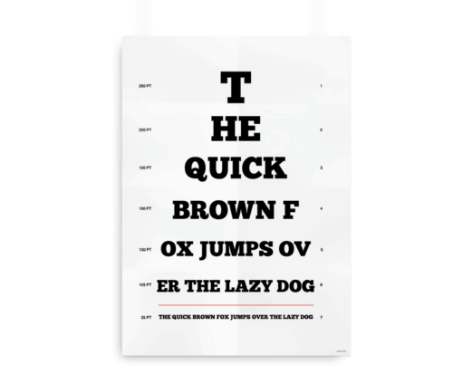 "The quick brown fox" synstavle til designeren