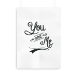 You and me - typografisk print