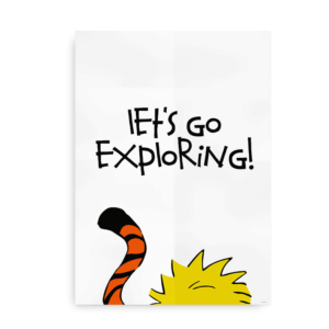 Let's Go Exploring - Steen og Stoffer inspireret plakat