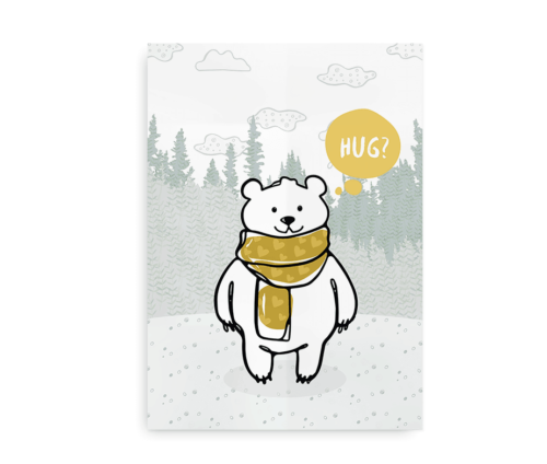 Bear Hug - plakat med bjørn