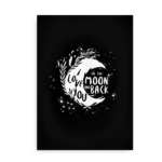 Moon Love - Plakat sort / hvid