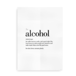 Alcohol definition quote poster