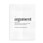 Argument definition quote poster