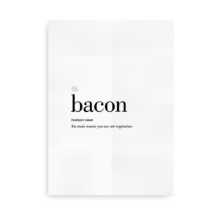 Bacon definition quote poster
