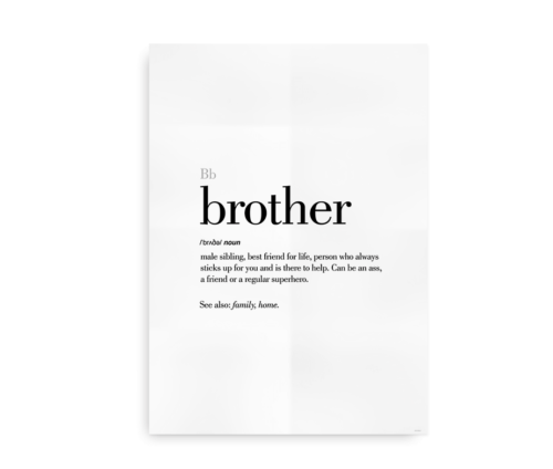Brother definition quote poster