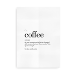 Coffee definition quote poster