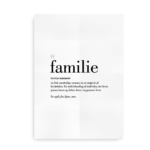 Familie dansk definition betydning citat plakat