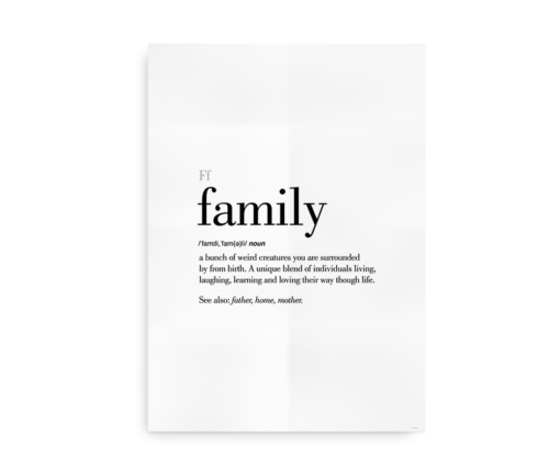 Family definition quote poster