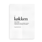 Køkken dansk definition betydning citat plakat