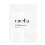 Nutella dansk definition betydning citat plakat