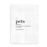 Pets definition quote poster