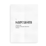 Sarcasm definition quote poster