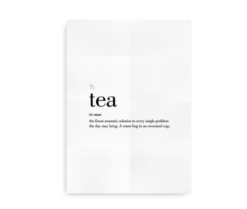 Tea definition quote poster