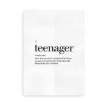 Teenager definition quote poster