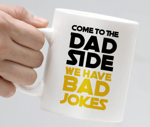 Dad Side and Dad Jokes - sjovt krus fars dag