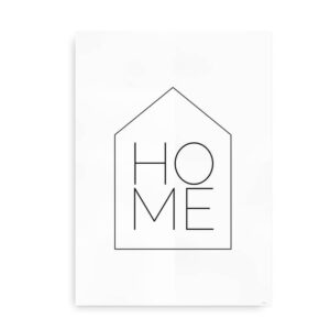 Home - familieplakat til hjemmet