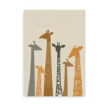 Plakat med giraffer - savanne