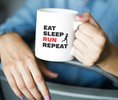 Eat, Sleep, Run, Repeat - krus