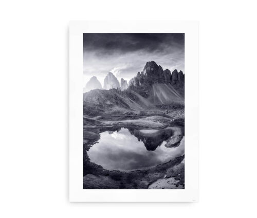 Mountain Lake Reflections - poster