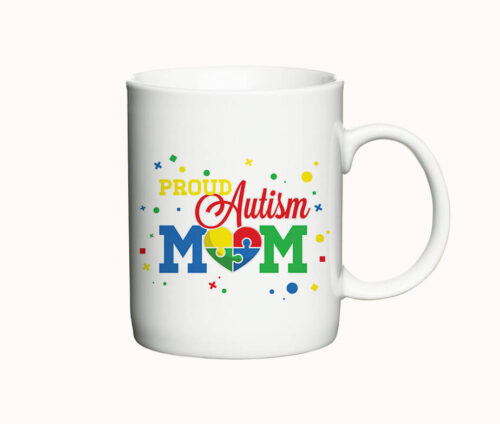 Proud Autism Mom - krus med tekst