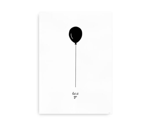 Let it go - citatplakat med ballon