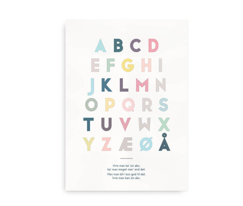 ABC plakat - plakat med alfabetet