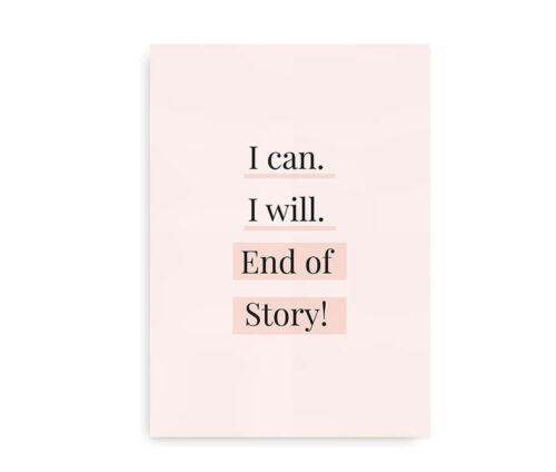 I Can I Will - citatplakat