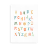 Playful ABC - alfabetplakat i flotte farver