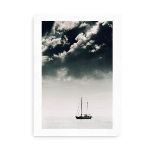 Sailboat - fotokunstplakat med sejlbåd