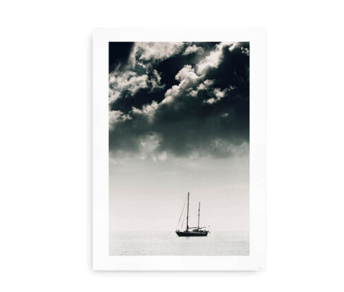 Sailboat - fotokunstplakat med sejlbåd
