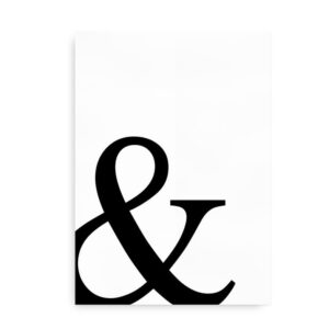 Ampersand - simpel plakat med ampersand