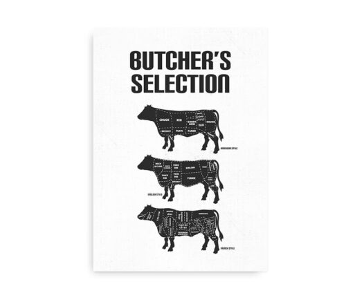 Butcher's Selection - plakat med beef cuts