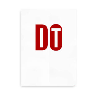 Do It - motiverende citatplakat - rød