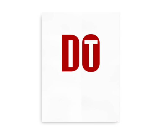 Do It - motiverende citatplakat - rød