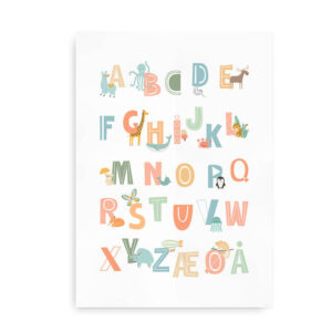 Happy ABC - Alfabetplakat