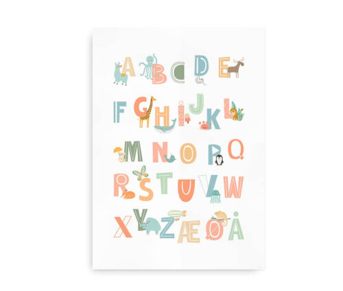 Happy ABC - Alfabetplakat