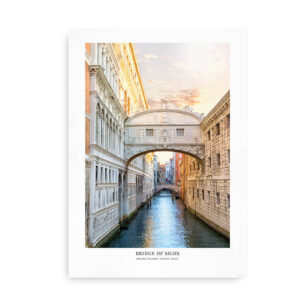 Bridge of Sighs - fotoplakat med motiv fra Venedig