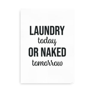 Laundry Today or Naked Tomorrow - citatplakat
