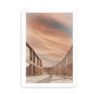 Boardwalk - fotoplakat med bro og flot himmel