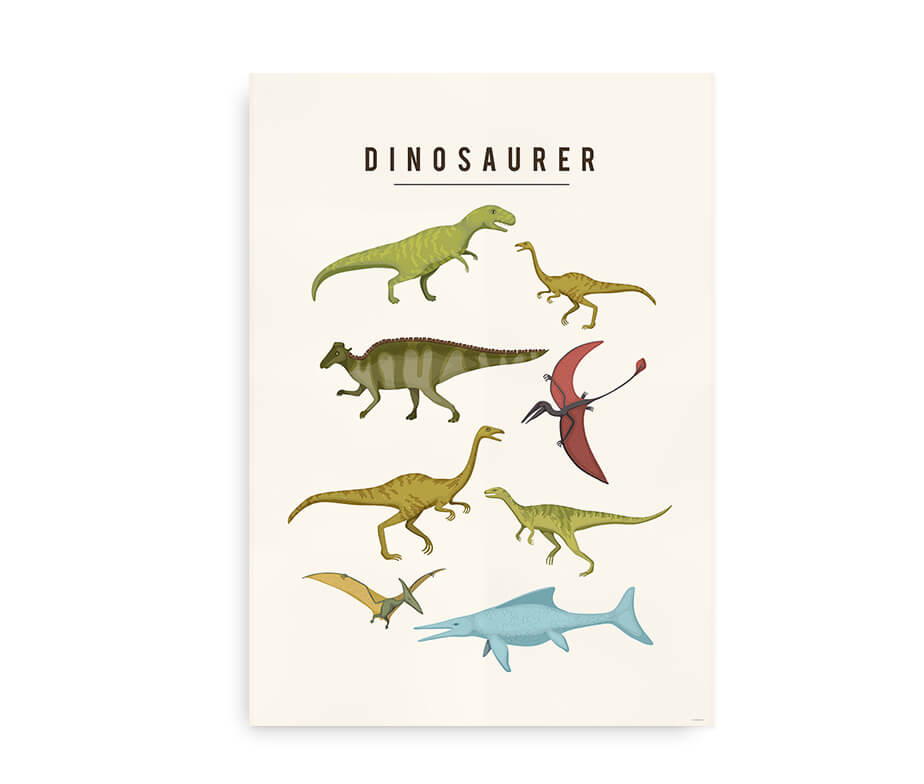 Dinosaurer II - Plakat til børn