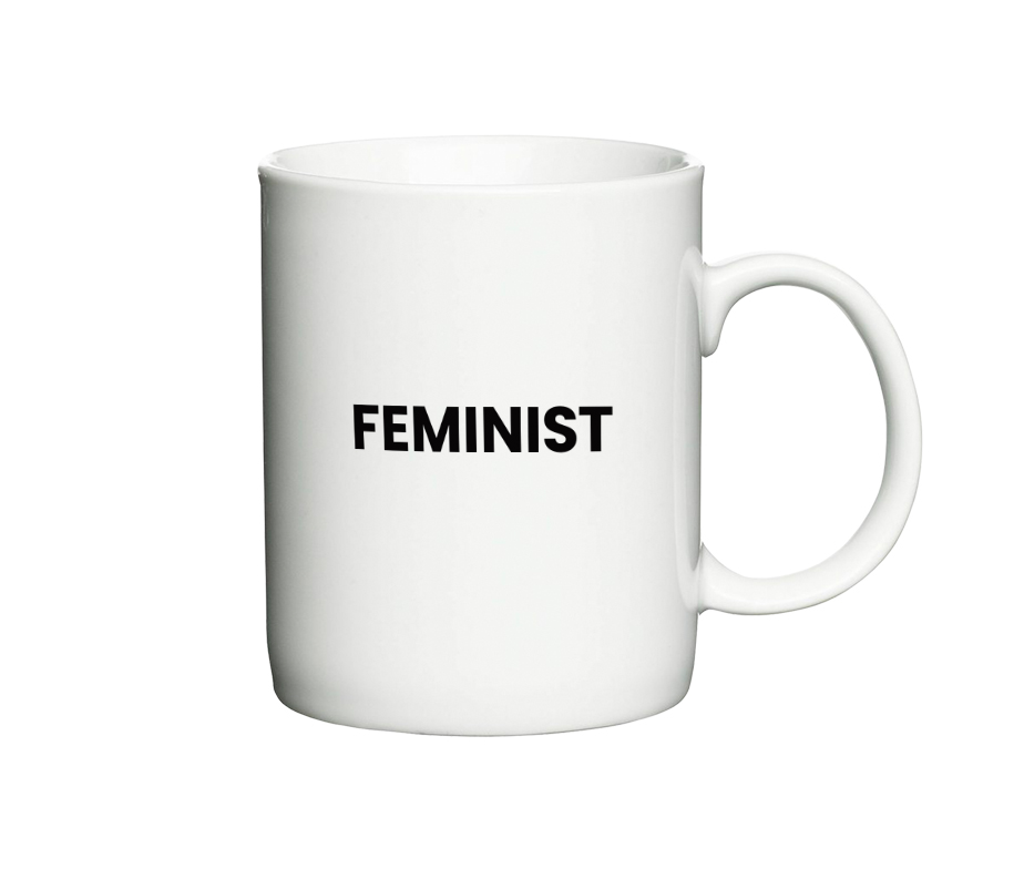 Feminist - krus med tekst