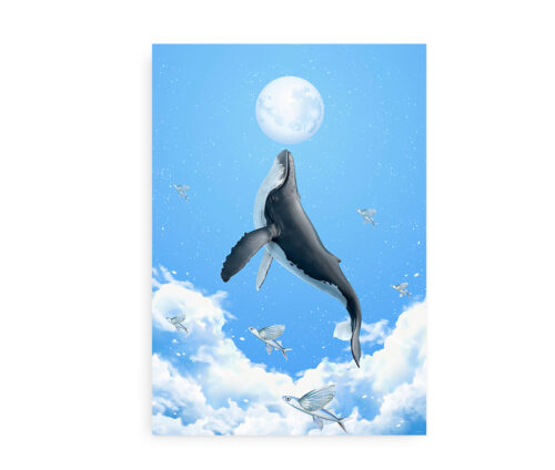 Dream Whale - Fotokunstplakat med hval